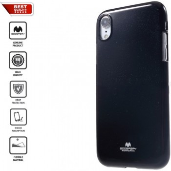 Juodas goospery guminis 1.5 mm. storio dėklas (IPHONE XR)
